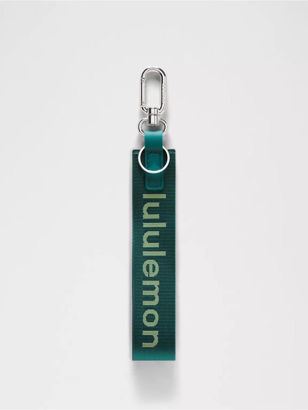 Lululemon Never Lost Keychain- Camp Green/Lime & Yours/Silver